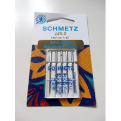 Schmetz Gold Titan Maschinennadeln für Stickgarn 75